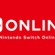 The Nintendo Switch Online logo in white text against a red background